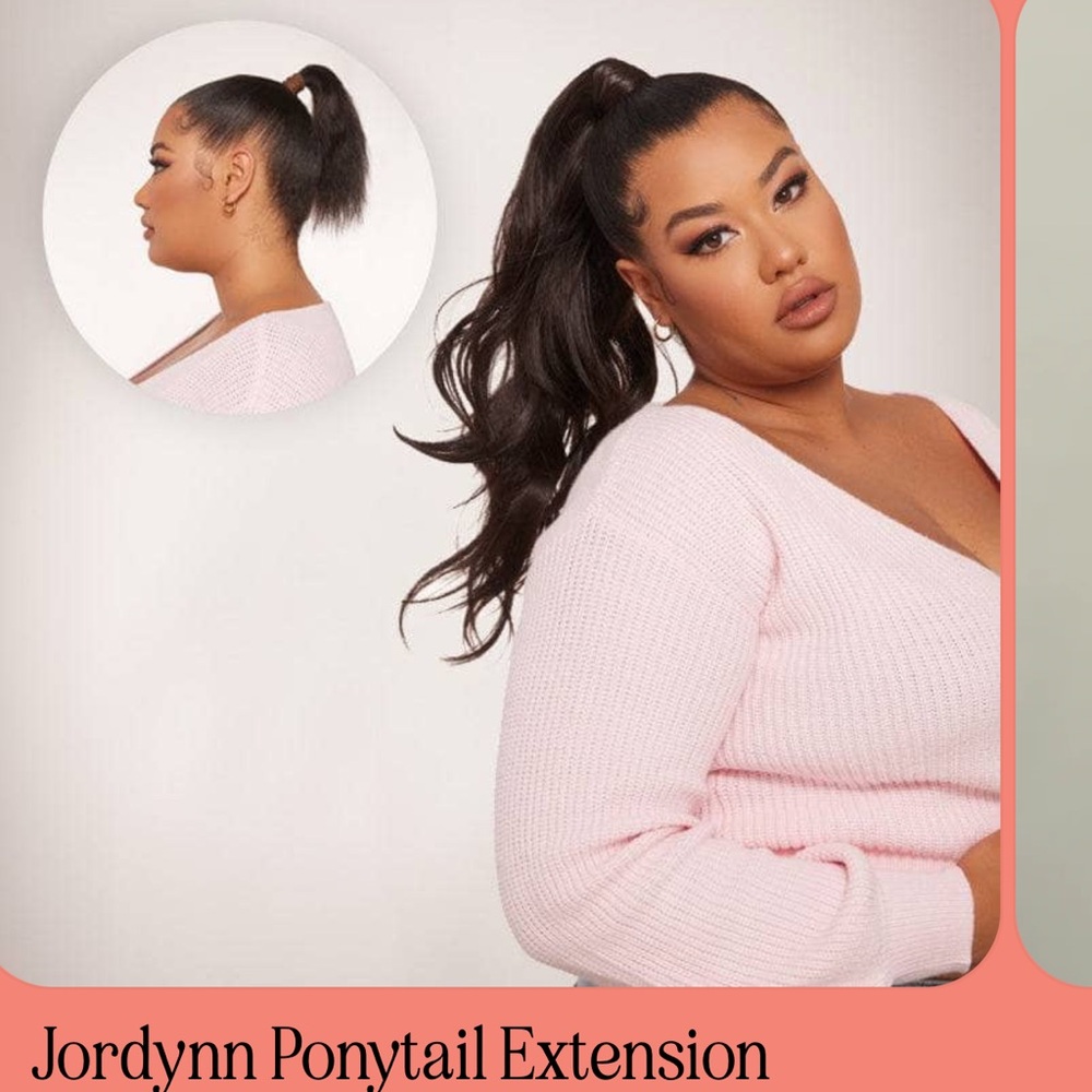 Insert Name Here Jordyn Ponytail Extension - Chocolate Brown
